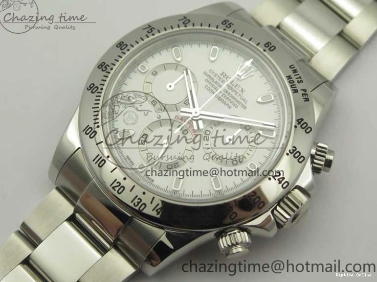 0412 Daytona 116520 ARF 1:1 Best Edition 904L SS Case and Bracelet White Dial A4130 Super Clone V Neat 3419